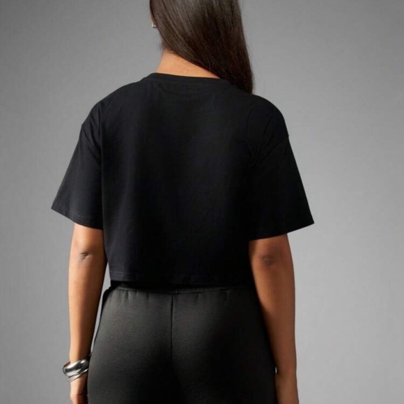 Black Racing Club Graphic Crop Top - Picture 2 of 7